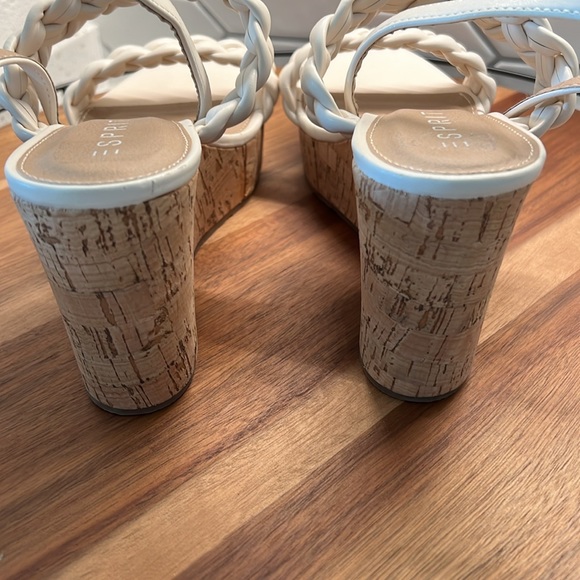NEW Esprit Off-White Cork Wedges ( size 8.5 ) - Picture 4 of 14